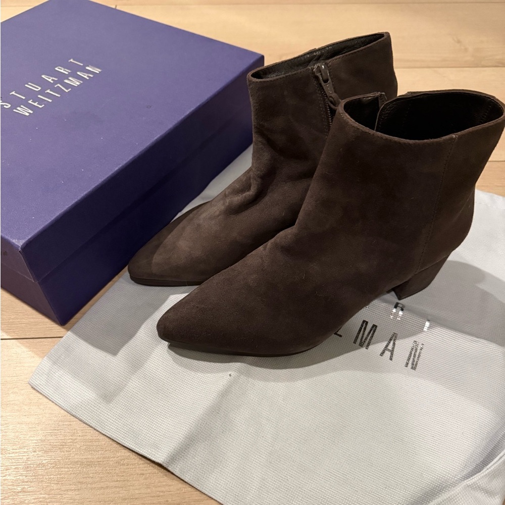 Stuart Weitzman Suede Ankle Boots